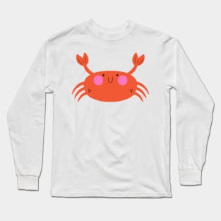 Cute Crab Long Sleeve T-Shirt